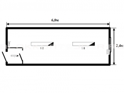 Блок-контейнер 6м жилой для строительных объектов в Грибановском